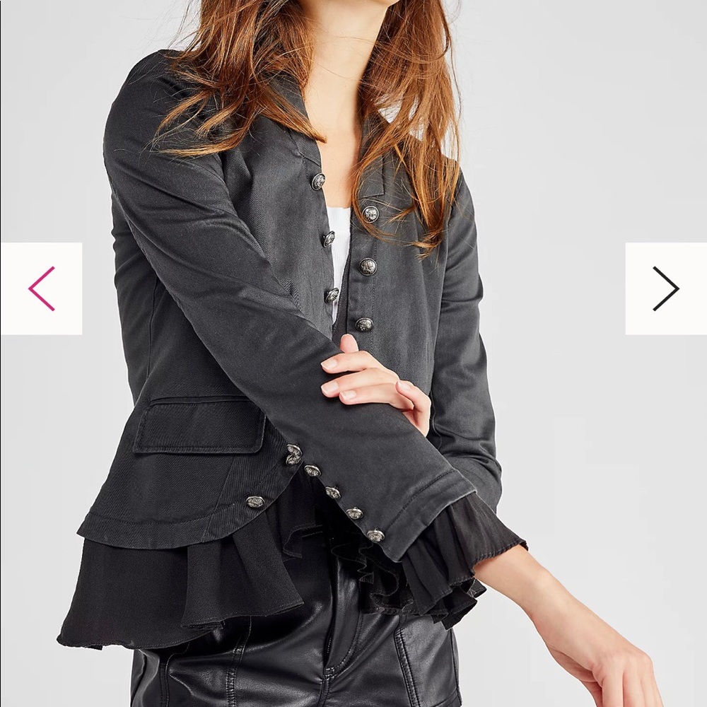 Free People Ruffles Romance Jacket